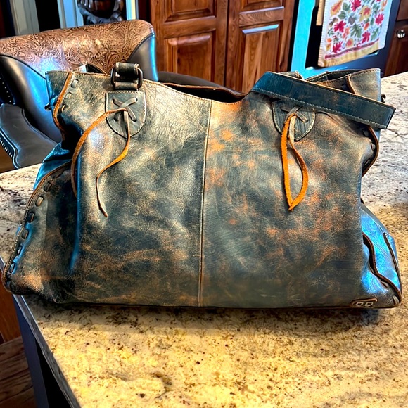 Bed Stu Bags Bed Stu Rockaway Teal Leather Bag Poshmark